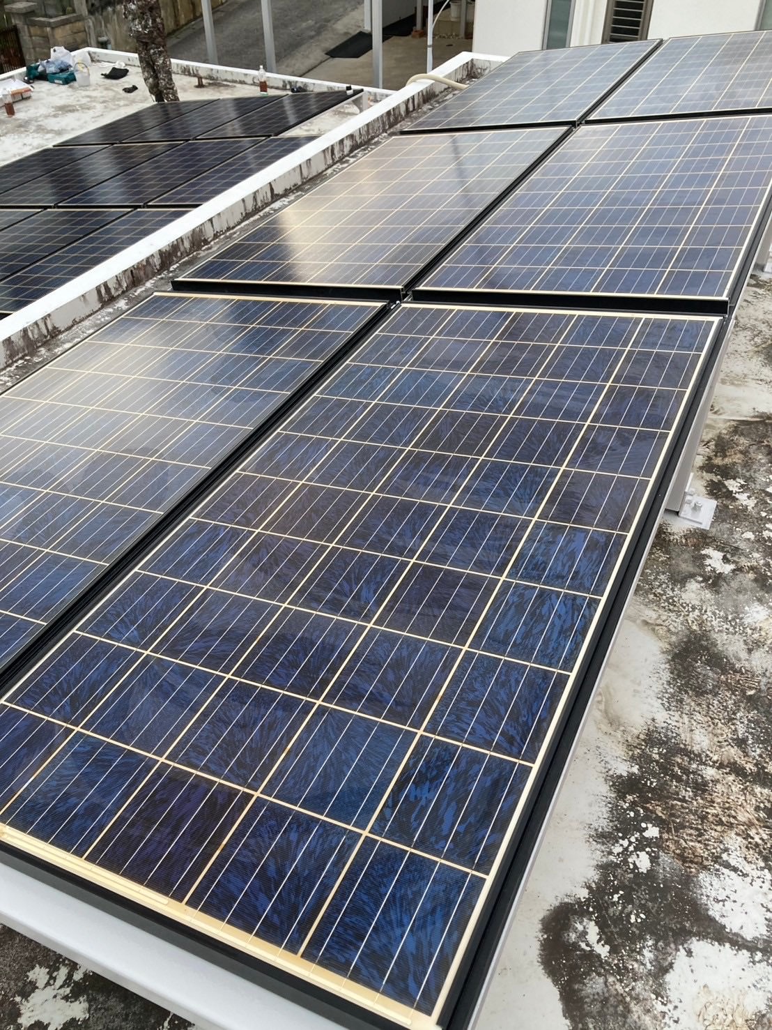 那覇市／O様邸（2025年2月）架台防錆施工・蓄電池設置工事