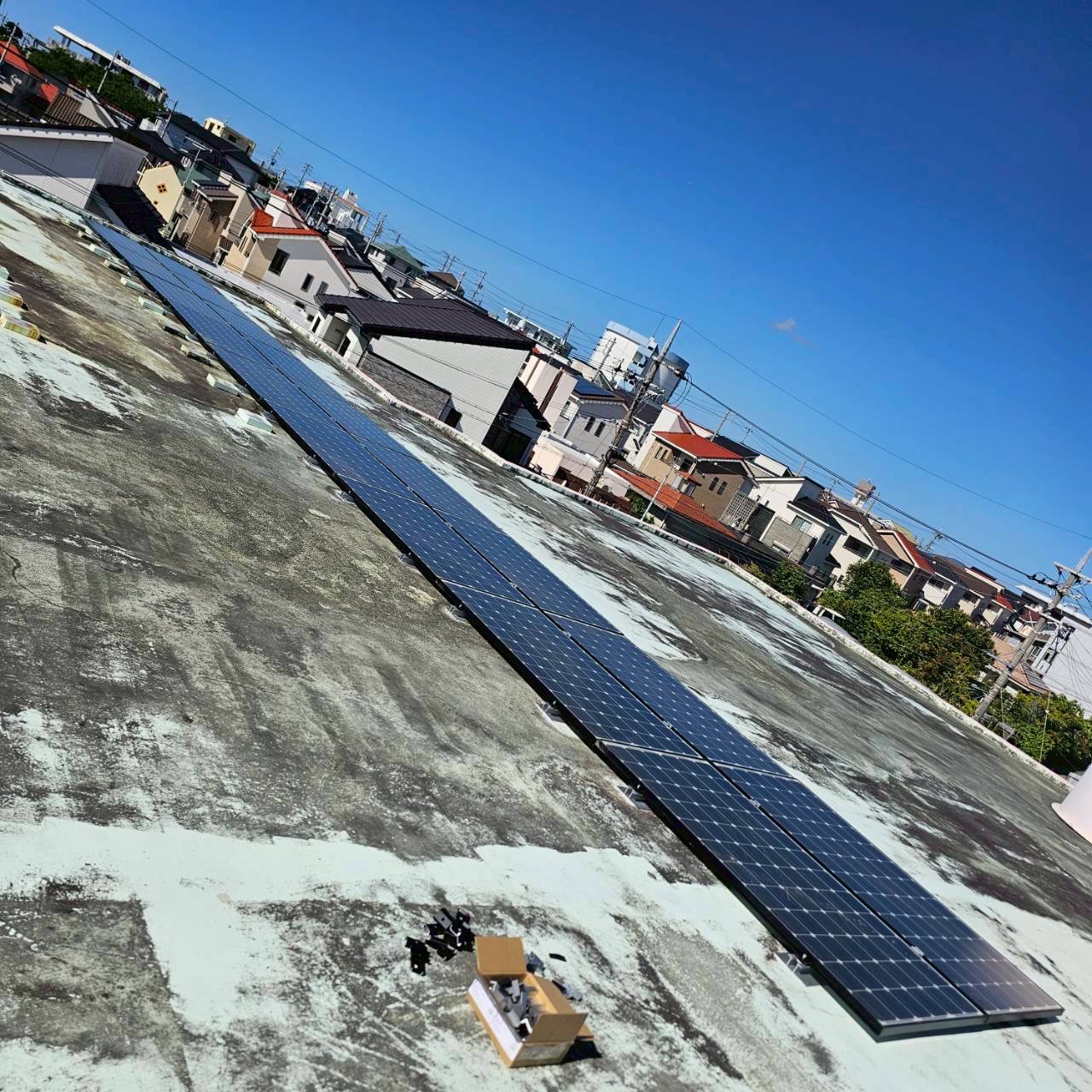 うるま市/K様邸　既設太陽光パネル架台取替工事