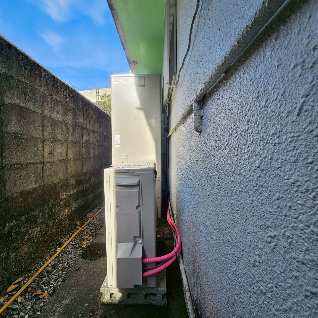 施工前→後