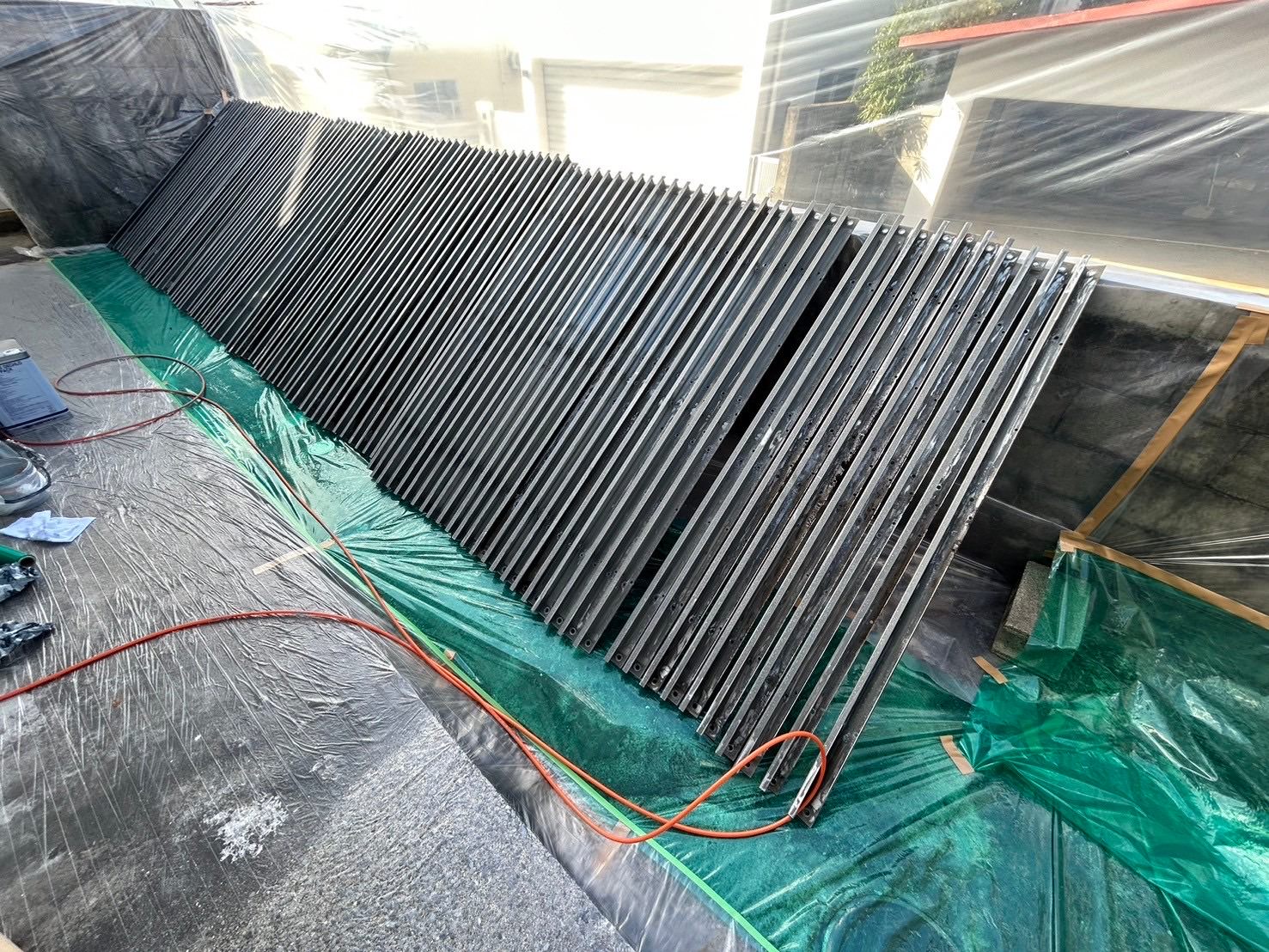 施工前→後