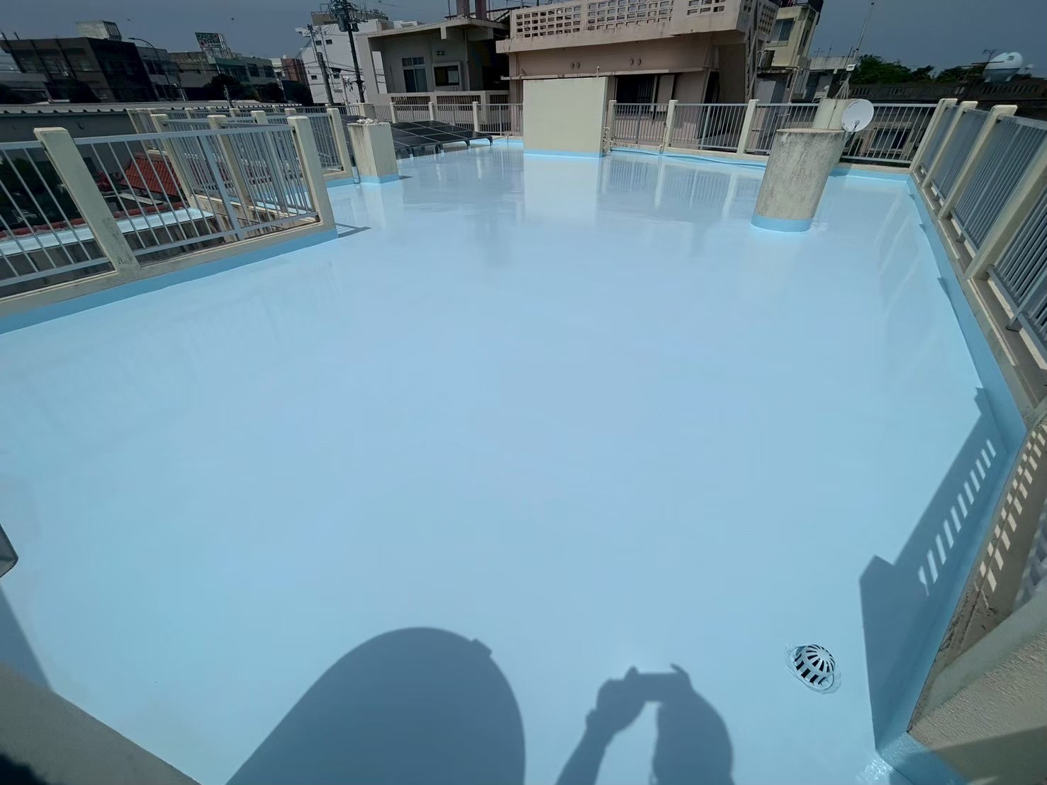 防水施工前→後