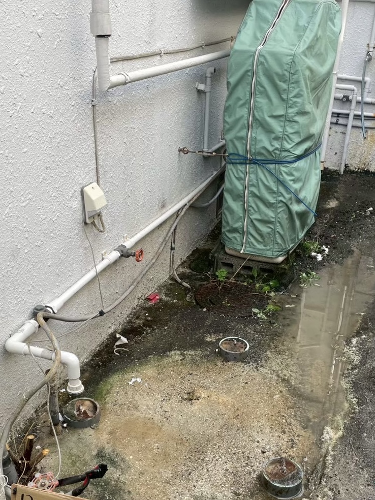 既存給湯器撤去
